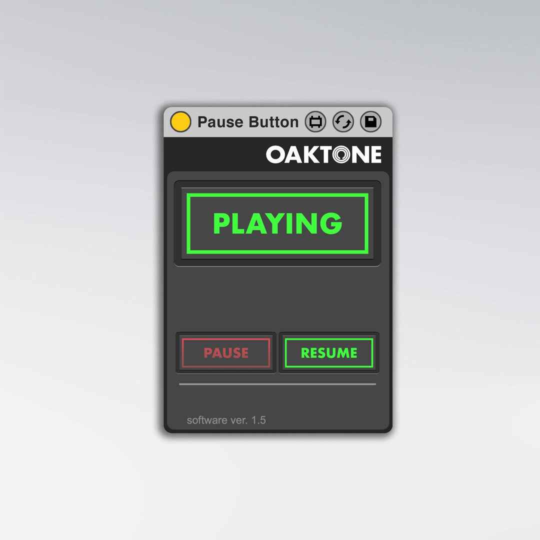 Pause Button - Oaktone